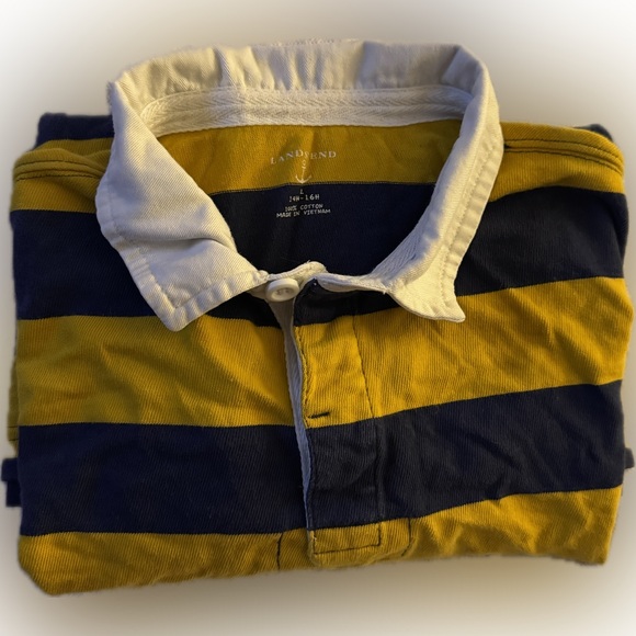 💥On Sale 💥 LANDS END   LONG SLEEVE   COLLARED SHIRT EXCELLENT CONDITION - Picture 6 of 10